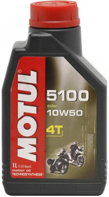 1 499 р. Масло моторное для 4-х тактных двигателей 5100 ESTER 4T 10W50 псинт.1л MOTUL MOTUL 104074  с доставкой в г. Кемерово. Увеличить фотографию 1