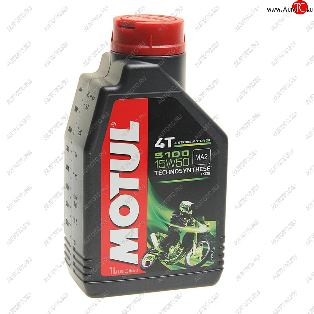 1 389 р. Масло моторное для 4-х тактных двигателей 5100 ESTER 4T 15W50 псинт.1л MOTUL MOTUL 104080  с доставкой в г. Кемерово