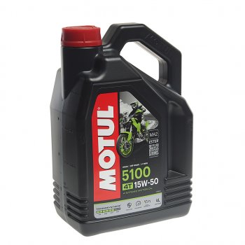 4 949 р. Масло моторное для 4-х тактных двигателей 5100 4T 15W50 синт.4л MOTUL MOTUL 104083  с доставкой в г. Кемерово. Увеличить фотографию 1
