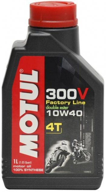 2 489 р. Масло моторное для 4-х тактных двигателей 300V 4T FACTORY LINE 10W40 синт.1л MOTUL MOTUL 104118  с доставкой в г. Кемерово. Увеличить фотографию 1