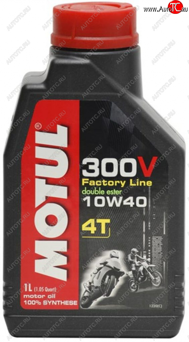 2 489 р. Масло моторное для 4-х тактных двигателей 300V 4T FACTORY LINE 10W40 синт.1л MOTUL MOTUL 104118  с доставкой в г. Кемерово