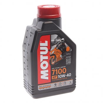 1 679 р. Масло моторное для 4-х тактных двигателей 7100 ESTER 4T 10W40 синт.1л MOTUL MOTUL 104202  с доставкой в г. Кемерово. Увеличить фотографию 1
