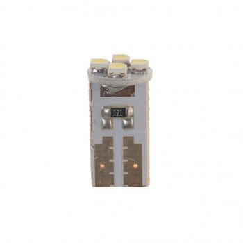 31 р. Лампа светодиодная 12V W5W T10 W2.1x9.5d 6000K 4 LED MEGAPOWER MEGAPOWER-AUTOMOTIVE 10513w  с доставкой в г. Кемерово. Увеличить фотографию 1