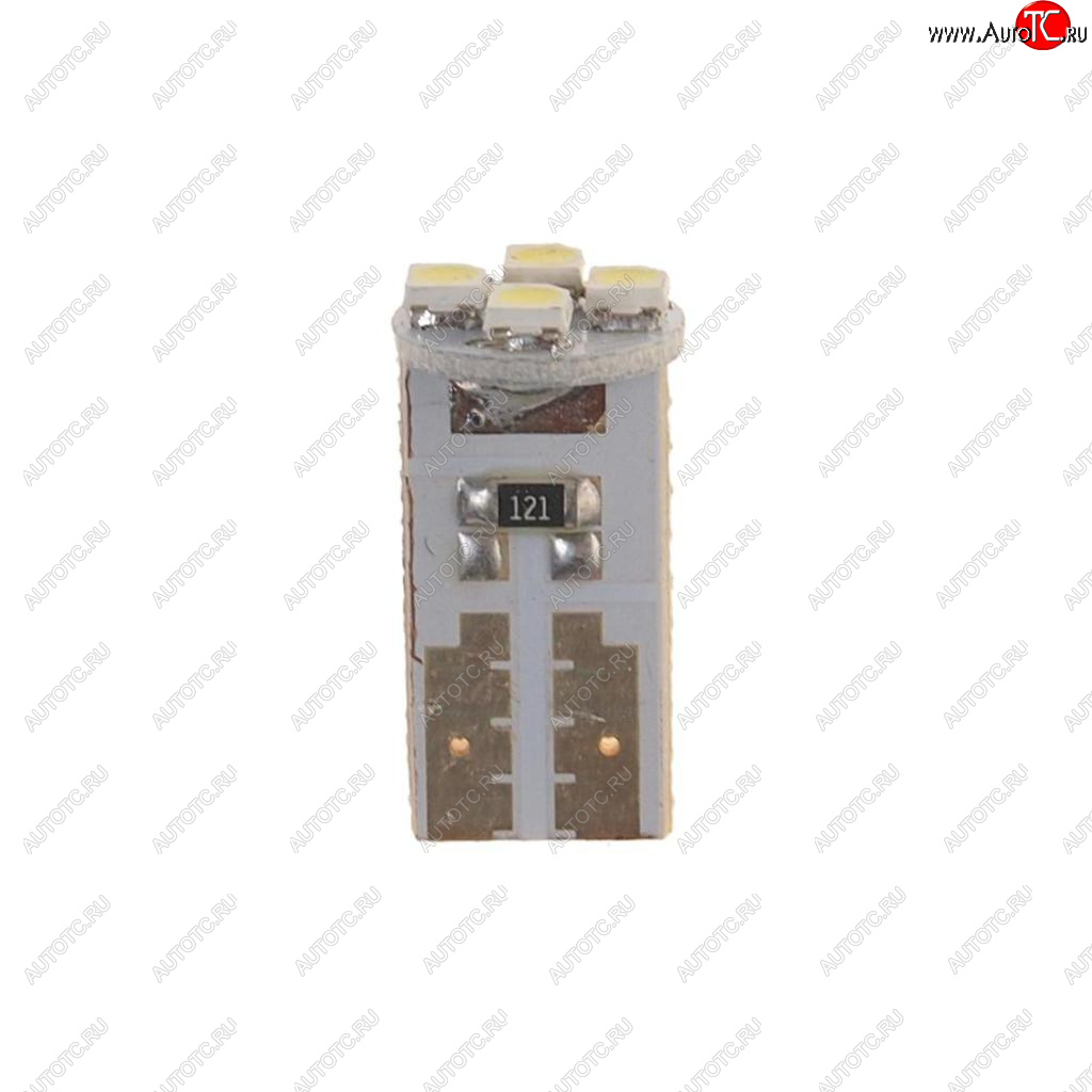31 р. Лампа светодиодная 12V W5W T10 W2.1x9.5d 6000K 4 LED MEGAPOWER MEGAPOWER-AUTOMOTIVE 10513w  с доставкой в г. Кемерово