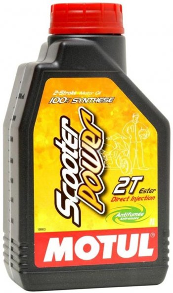1 639 р. Масло моторное для 2-х тактных двигателей SCOOTER POWER 2T синт.1л MOTUL MOTUL 105881  с доставкой в г. Кемерово. Увеличить фотографию 1
