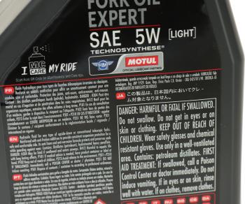1 699 р. Масло для мотовилок и амортизаторов FORK OIL EXPERT LIGHT 5W псинт.1л MOTUL MOTUL 105929  с доставкой в г. Кемерово. Увеличить фотографию 2