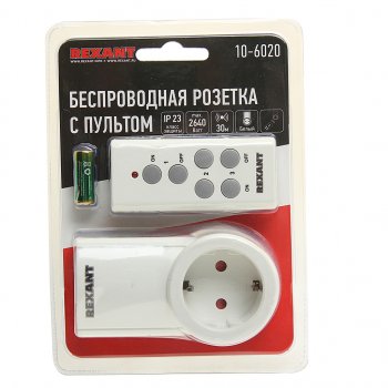 1 399 р. Розетка радиоуправляемая c пультом RX-001 REXANT REXANT 10-6020  с доставкой в г. Кемерово. Увеличить фотографию 1