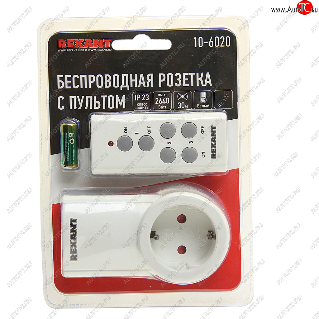 1 399 р. Розетка радиоуправляемая c пультом RX-001 REXANT REXANT 10-6020  с доставкой в г. Кемерово