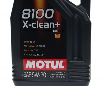 6 649 р. Масло моторное 8100 X-CLEAN+ 5W30 синт.5л MOTUL MOTUL 106377  с доставкой в г. Кемерово. Увеличить фотографию 2