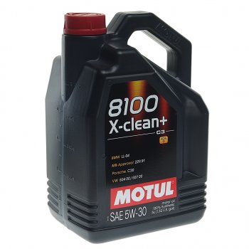 6 649 р. Масло моторное 8100 X-CLEAN+ 5W30 синт.5л MOTUL MOTUL 106377  с доставкой в г. Кемерово. Увеличить фотографию 1