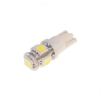 29 р. Лампа светодиодная 12V W5W T10 W2.1x9.5d 6000K 5 LED MEGAPOWER MEGAPOWER-AUTOMOTIVE 10714w  с доставкой в г. Кемерово. Увеличить фотографию 1