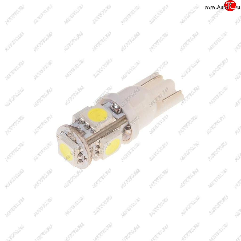 29 р. Лампа светодиодная 12V W5W T10 W2.1x9.5d 6000K 5 LED MEGAPOWER MEGAPOWER-AUTOMOTIVE 10714w  с доставкой в г. Кемерово