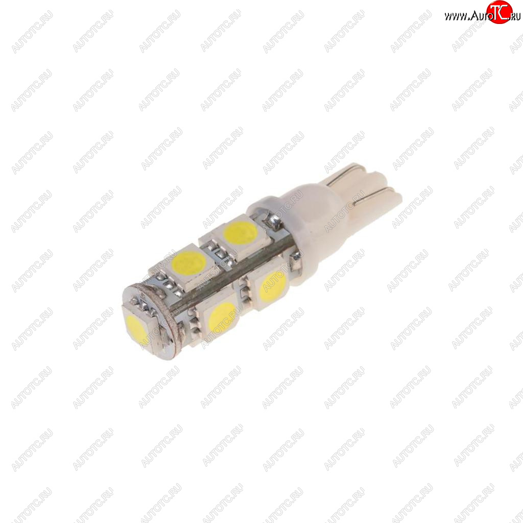 24 р. Лампа светодиодная 12V W5W T10 W2.1x9.5d 6000K 9 LED MEGAPOWER MEGAPOWER-AUTOMOTIVE 10715w  с доставкой в г. Кемерово