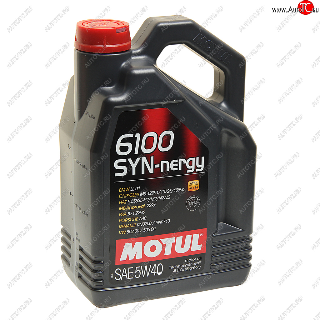 4 099 р. Масло моторное 6100 SYNERGIE 5W40 псинт.4л MOTUL MOTUL 107978  с доставкой в г. Кемерово