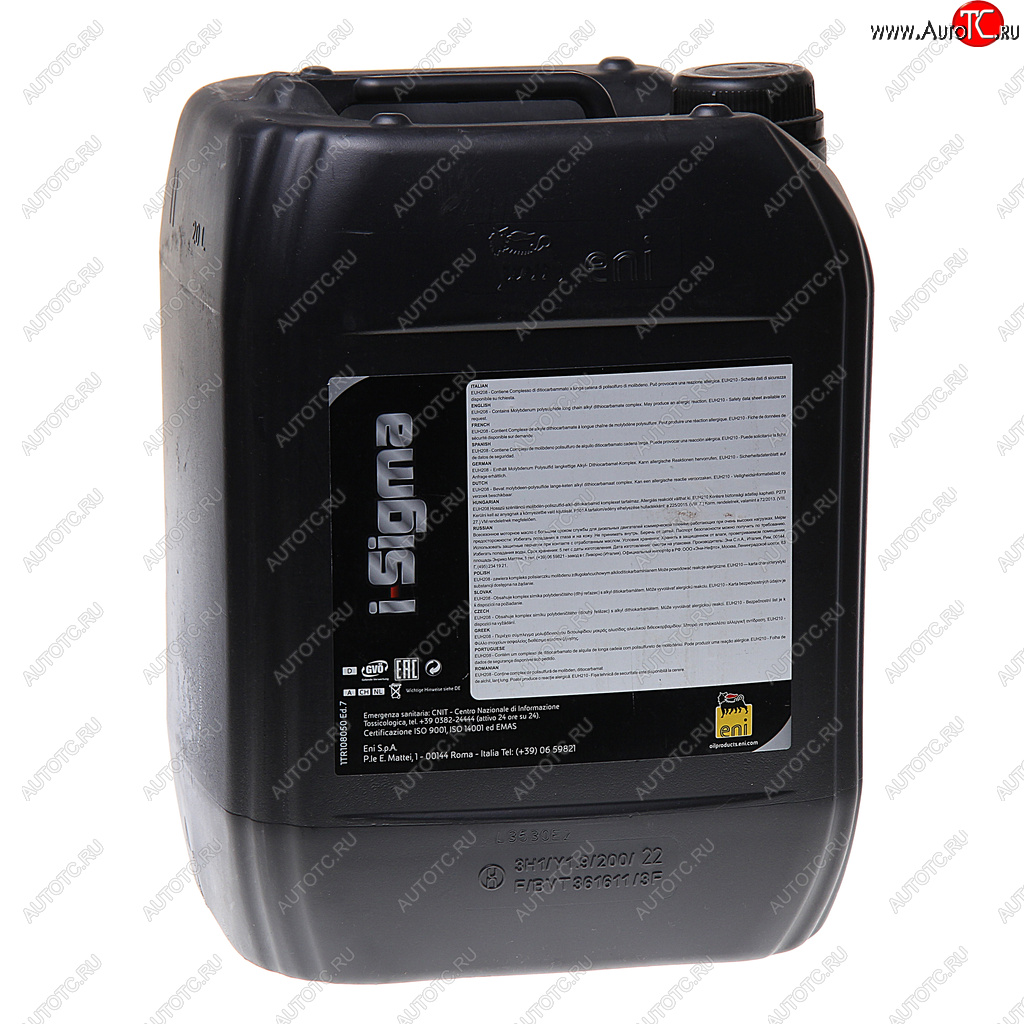 13 099 р. Масло дизельное I-SIGMA PERFORMANCE E7 15W40 мин.20л ENI ENI 108050 ENI 108050  с доставкой в г. Кемерово
