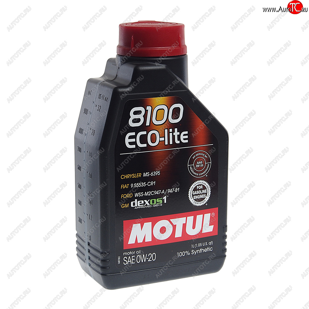 1 889 р. Масло моторное 8100 ECO-LITE 0W20 синт.1л MOTUL MOTUL 108534  с доставкой в г. Кемерово