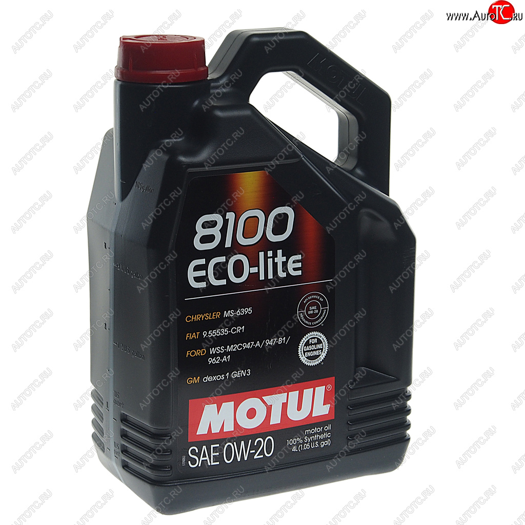 6 799 р. Масло моторное 8100 ECO-LITE 0W20 синт.4л MOTUL MOTUL 108535  с доставкой в г. Кемерово