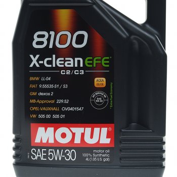5 899 р. Масло моторное 8100 X-CLEAN EFE 5W30 синт.4л MOTUL MOTUL 109171  с доставкой в г. Кемерово. Увеличить фотографию 2