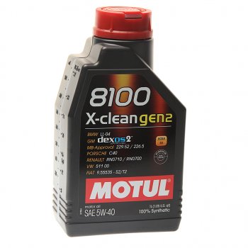 1 379 р. Масло моторное 8100 X-CLEAN GEN2 5W40 синт.1л MOTUL MOTUL 109761 MOTUL 109761  с доставкой в г. Кемерово. Увеличить фотографию 1