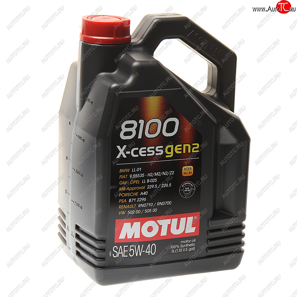 6 849 р. Масло моторное 8100 X-CESS GEN2 5W40 синт.5л MOTUL MOTUL 109776  с доставкой в г. Кемерово