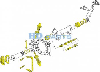17 999 р. Ремкомплект суппорта Z-CAM VOLVO FH,FM левогоправого (полный комплект) HD-PARTS HD-PARTS 110050  с доставкой в г. Кемерово. Увеличить фотографию 9