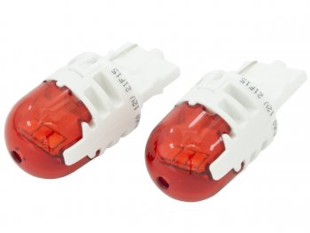 1 569 р. Лампа светодиодная 12V W21W W3х16d 75Лм (2шт.) Led Red Ultinon Pro6000 PHILIPS PHILIPS 11065ru60x2 PHILIPS 11065ru60x2  с доставкой в г. Кемерово. Увеличить фотографию 1