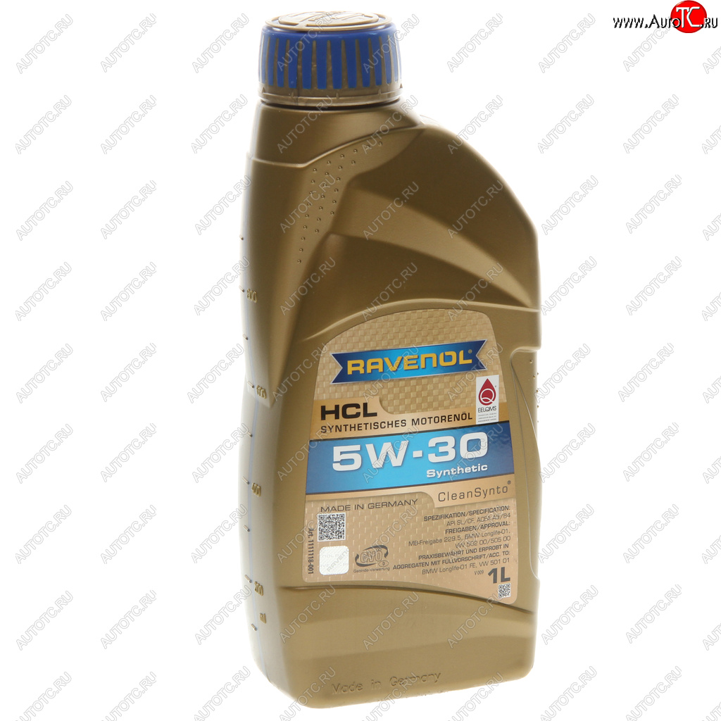 1 699 р. Масло моторное HCL 5W30 синт.1л RAVENOL RAVENOL 1111118-001  с доставкой в г. Кемерово