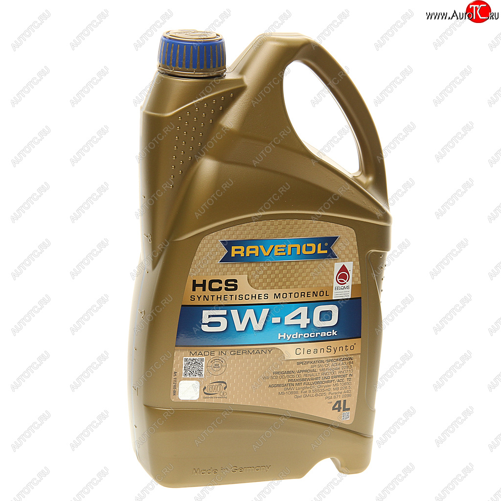 5 349 р. Масло моторное HCS 5W40 синт.4л RAVENOL RAVENOL 1112105-004  с доставкой в г. Кемерово