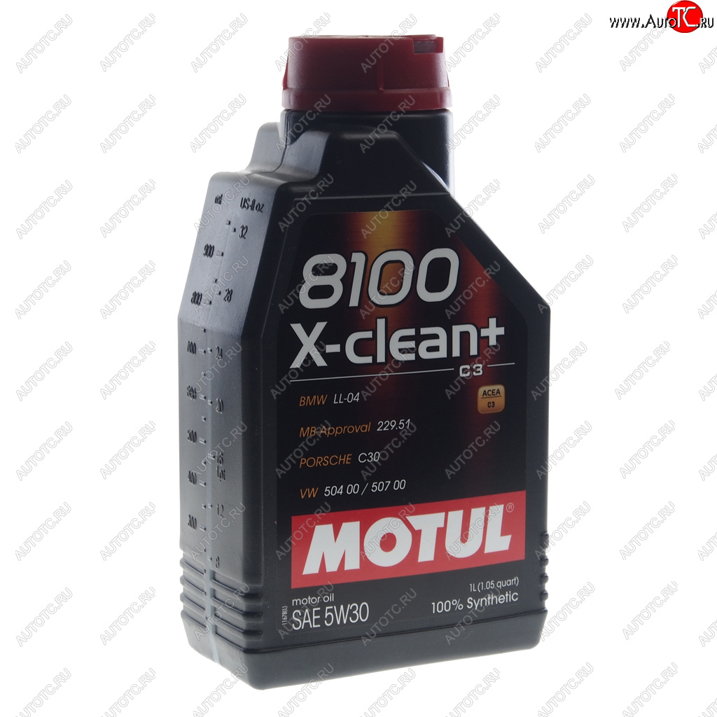 1 649 р. Масло моторное 8100 X-CLEAN+ 5W30 синт.1л MOTUL MOTUL 111683  с доставкой в г. Кемерово