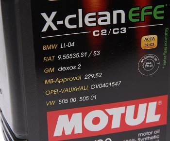 7 299 р. Масло моторное 8100 X-CLEAN EFE 5W30 синт.5л MOTUL MOTUL 111688  с доставкой в г. Кемерово. Увеличить фотографию 2