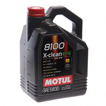 7 299 р. Масло моторное 8100 X-CLEAN EFE 5W30 синт.5л MOTUL MOTUL 111688  с доставкой в г. Кемерово. Увеличить фотографию 1