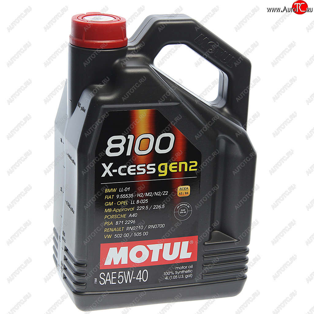 5 649 р. Масло моторное 8100 X-CESS GEN2 5W40 синт.4л MOTUL MOTUL 111858  с доставкой в г. Кемерово