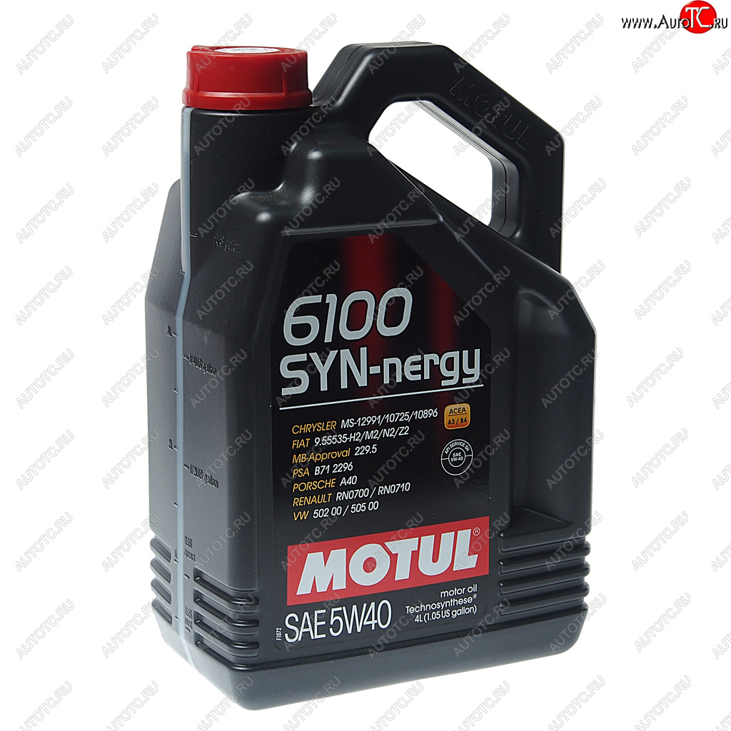 4 399 р. Масло моторное 6100 SYNERGIE 5W40 псинт.4л MOTUL MOTUL 111862  с доставкой в г. Кемерово