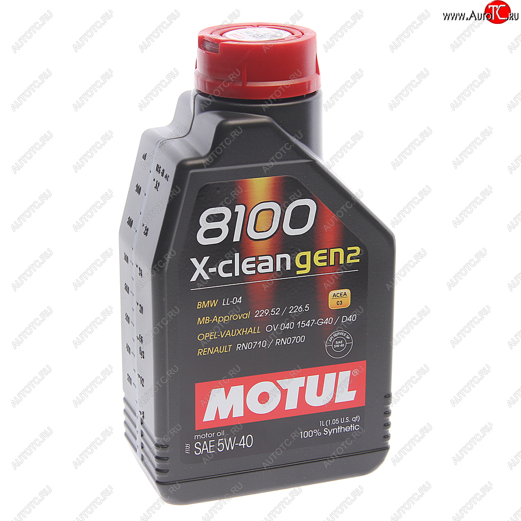 1 469 р. Масло моторное 8100 X-CLEAN GEN2 5W40 синт.1л MOTUL MOTUL 112118  с доставкой в г. Кемерово