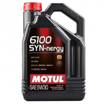 4 199 р. Масло моторное 6100 SYN-NERGIE 5W30 псинт.4л MOTUL MOTUL 112138  с доставкой в г. Кемерово. Увеличить фотографию 1