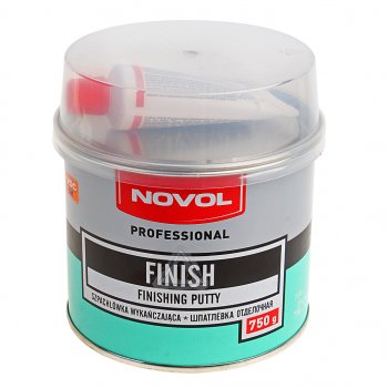969 р. Шпатлевка доводочная FINISH 0.75кг NOVOL NOVOL 1122  с доставкой в г. Кемерово. Увеличить фотографию 1