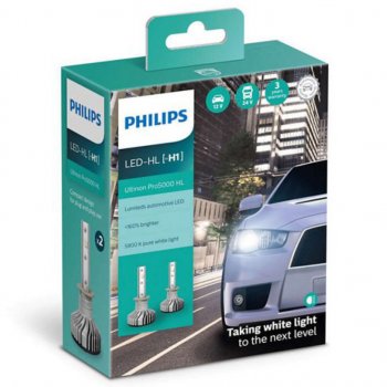 9 299 р. Лампа светодиодная 12V/24V H1 P14.5s 5800K бокс (2шт.) Ultinon Pro5000 Led Fog HI/LO PHILIPS PHILIPS 11258u50cwx2 PHILIPS 11258u50cwx2  с доставкой в г. Кемерово. Увеличить фотографию 3