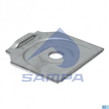 285 р. Пластина BPW рессоры (121x125x5) SAMPA SAMPA 114.503  с доставкой в г. Кемерово. Увеличить фотографию 1