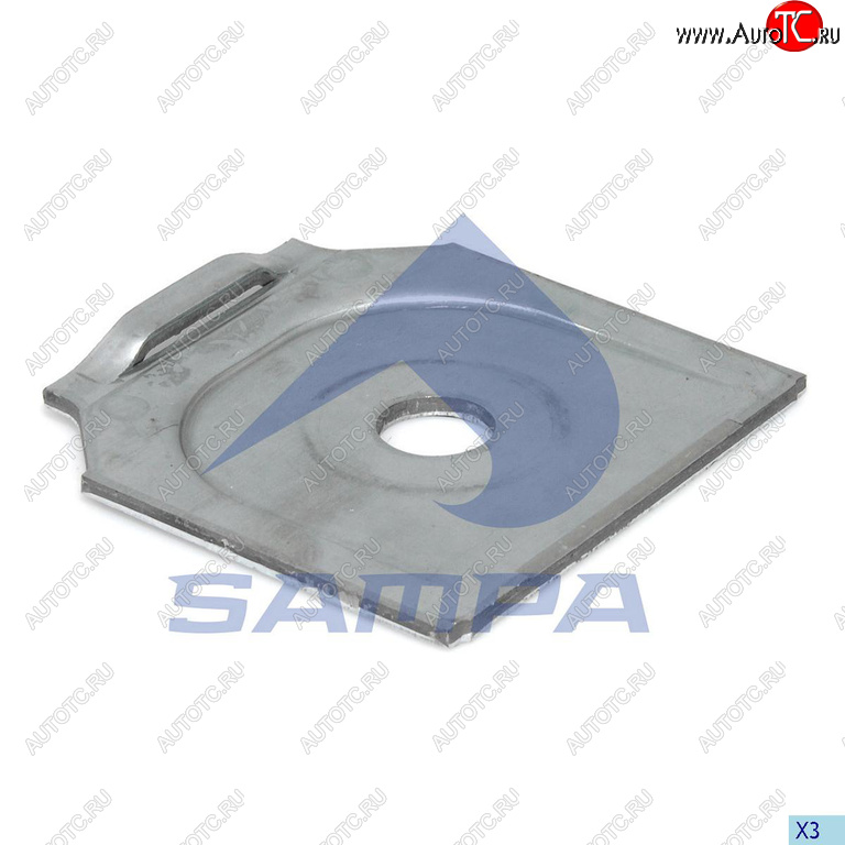 285 р. Пластина BPW рессоры (121x125x5) SAMPA SAMPA 114.503  с доставкой в г. Кемерово