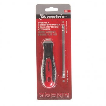 208 р. Отвертка комбинированная SL6.0хPH2.0 Fusion MATRIX MATRIX 11451  с доставкой в г. Кемерово. Увеличить фотографию 1