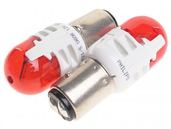 3 099 р. Лампа светодиодная 12V P215W BAY15d 7515Лм (2шт.) Led Red Ultinon Pro6000 PHILIPS PHILIPS 11499ru60x2  с доставкой в г. Кемерово. Увеличить фотографию 1