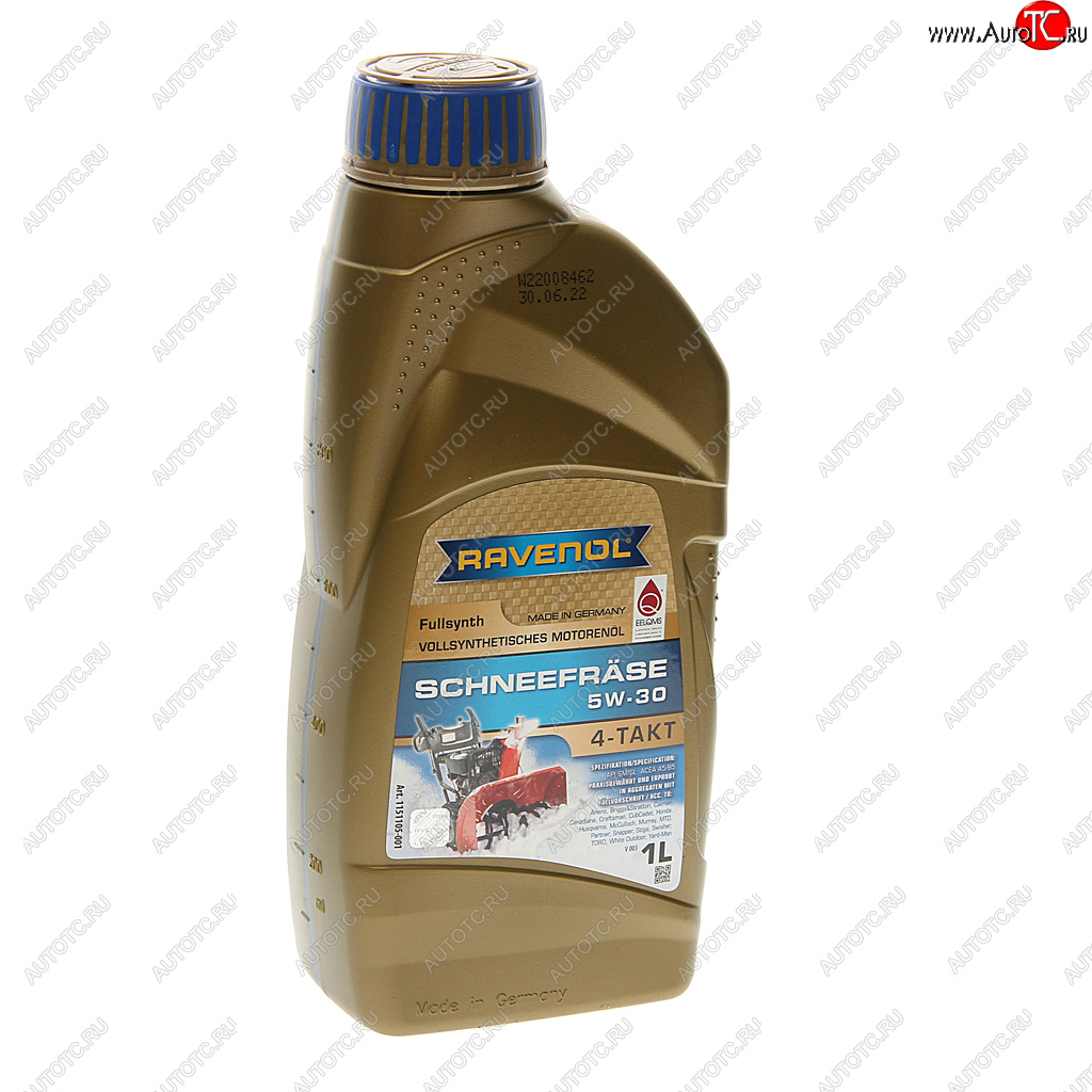 1 479 р. Масло моторное для 4-х тактных двигателей Schneefraese 5W30 синт.1л RAVENOL RAVENOL 1151105-001  с доставкой в г. Кемерово