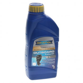 2 199 р. Масло моторное для 2-х тактных двигателей лодок OUTBOARD Fullsynth синт.1л RAVENOL RAVENOL 1151200-001  с доставкой в г. Кемерово. Увеличить фотографию 1