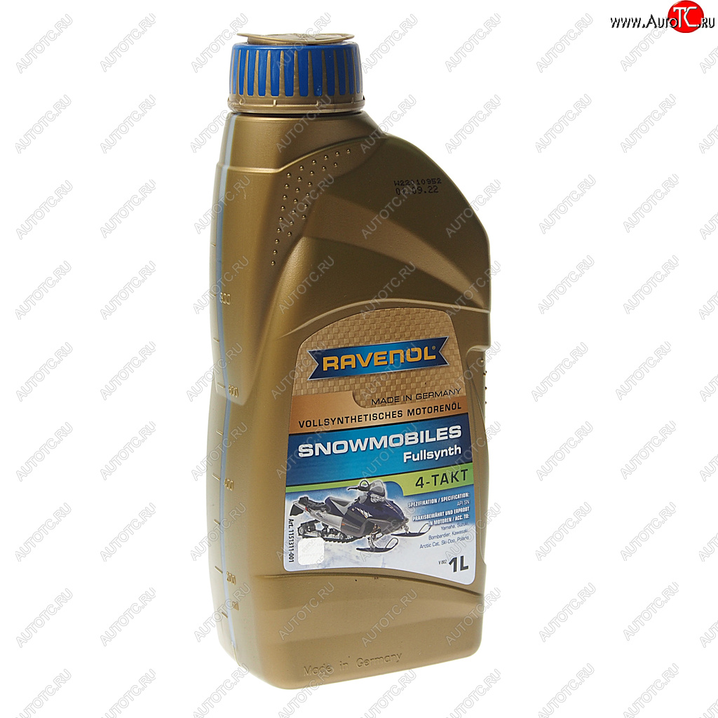 2 479 р. Масло моторное для 4-х тактных двигателей снегоходов 5W30 синт.1л RAVENOL RAVENOL 1151311-001  с доставкой в г. Кемерово