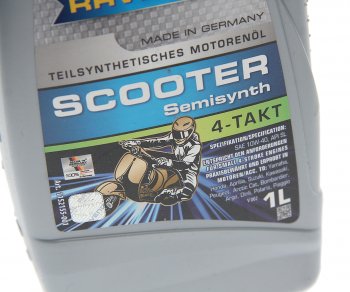 1 399 р. Масло моторное для 4-х тактных двигателей SCOOTER 4T псинт.1л RAVENOL RAVENOL 1152155-001  с доставкой в г. Кемерово. Увеличить фотографию 2