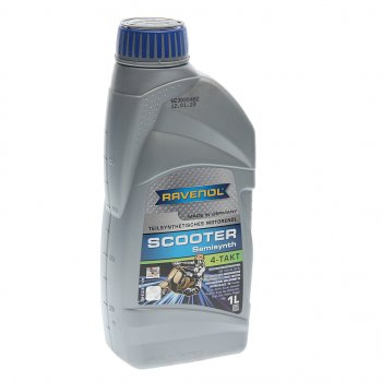 1 399 р. Масло моторное для 4-х тактных двигателей SCOOTER 4T псинт.1л RAVENOL RAVENOL 1152155-001  с доставкой в г. Кемерово. Увеличить фотографию 1