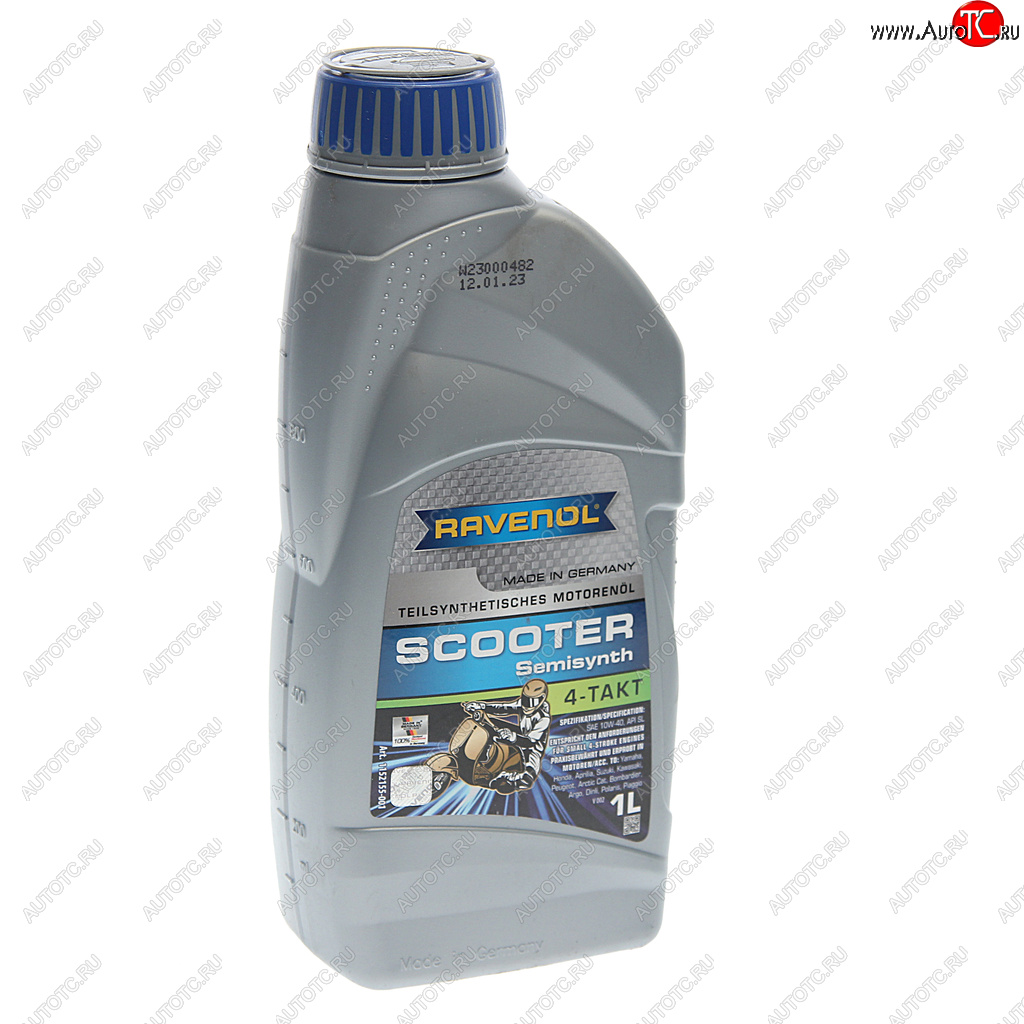 1 399 р. Масло моторное для 4-х тактных двигателей SCOOTER 4T псинт.1л RAVENOL RAVENOL 1152155-001  с доставкой в г. Кемерово
