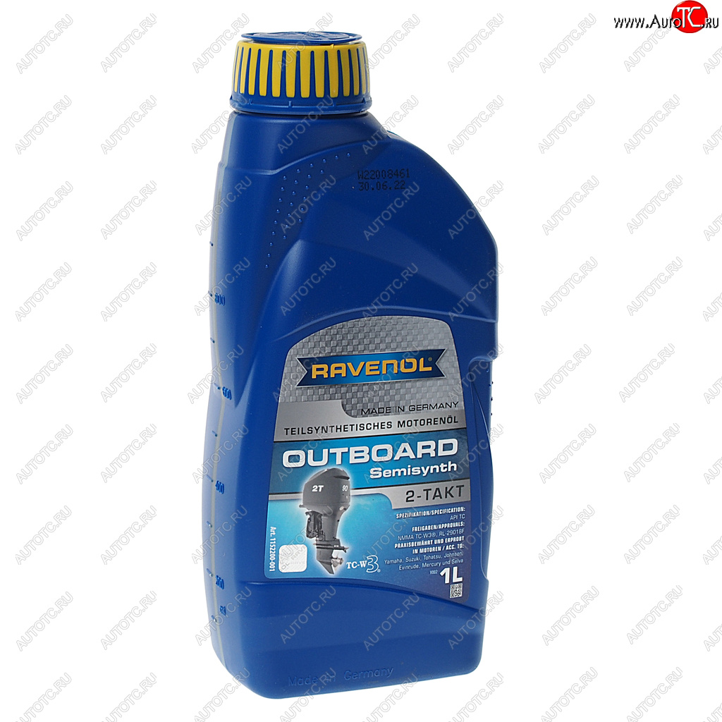 1 579 р. Масло моторное для 2-х тактных двигателей лодок OUTBOARD псинт.1л RAVENOL RAVENOL 1152200-001  с доставкой в г. Кемерово