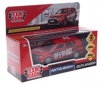 799 р. Модель автомобиля MITSUBISHI Outlander металлическая ТЕХНОПАРК ТЕХНОПАРК 115633115510178355  с доставкой в г. Кемерово. Увеличить фотографию 1