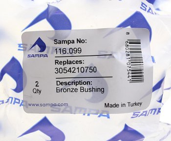 499 р. Втулка MERCEDES вала тормозного (42x48x49) SAMPA SAMPA 116.099  с доставкой в г. Кемерово. Увеличить фотографию 3